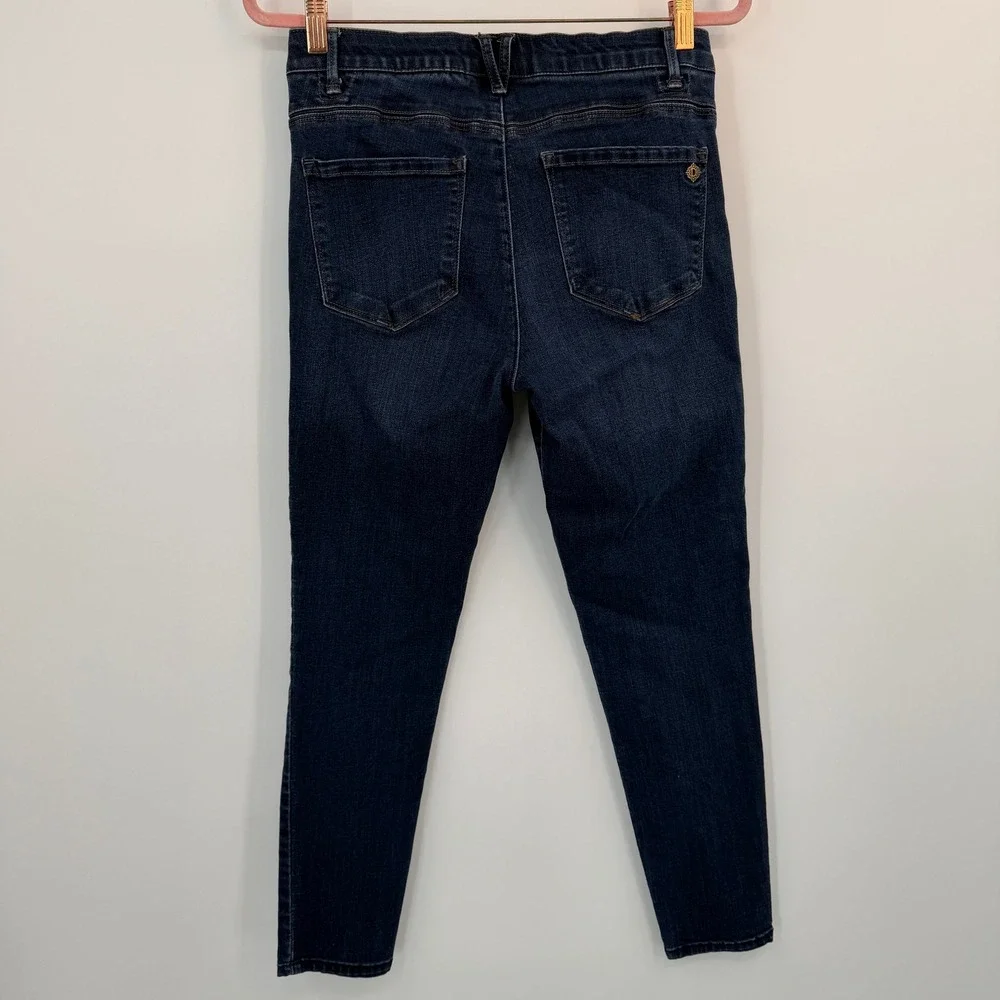 Democracy Absolution Skinny Jeans Size 8 Dark Indigo High Rise Slimming Modern - Picture 5 of 9
